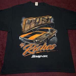 Snap-on Tools Rust to Riches Muscle Car Graphic T-Shirt